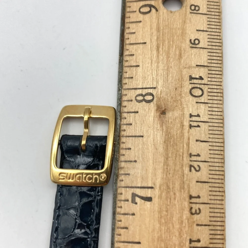 Swatch Irony Lady Reverence Watch 24mm Gold Silver Tone Swiss New Battery 7.5